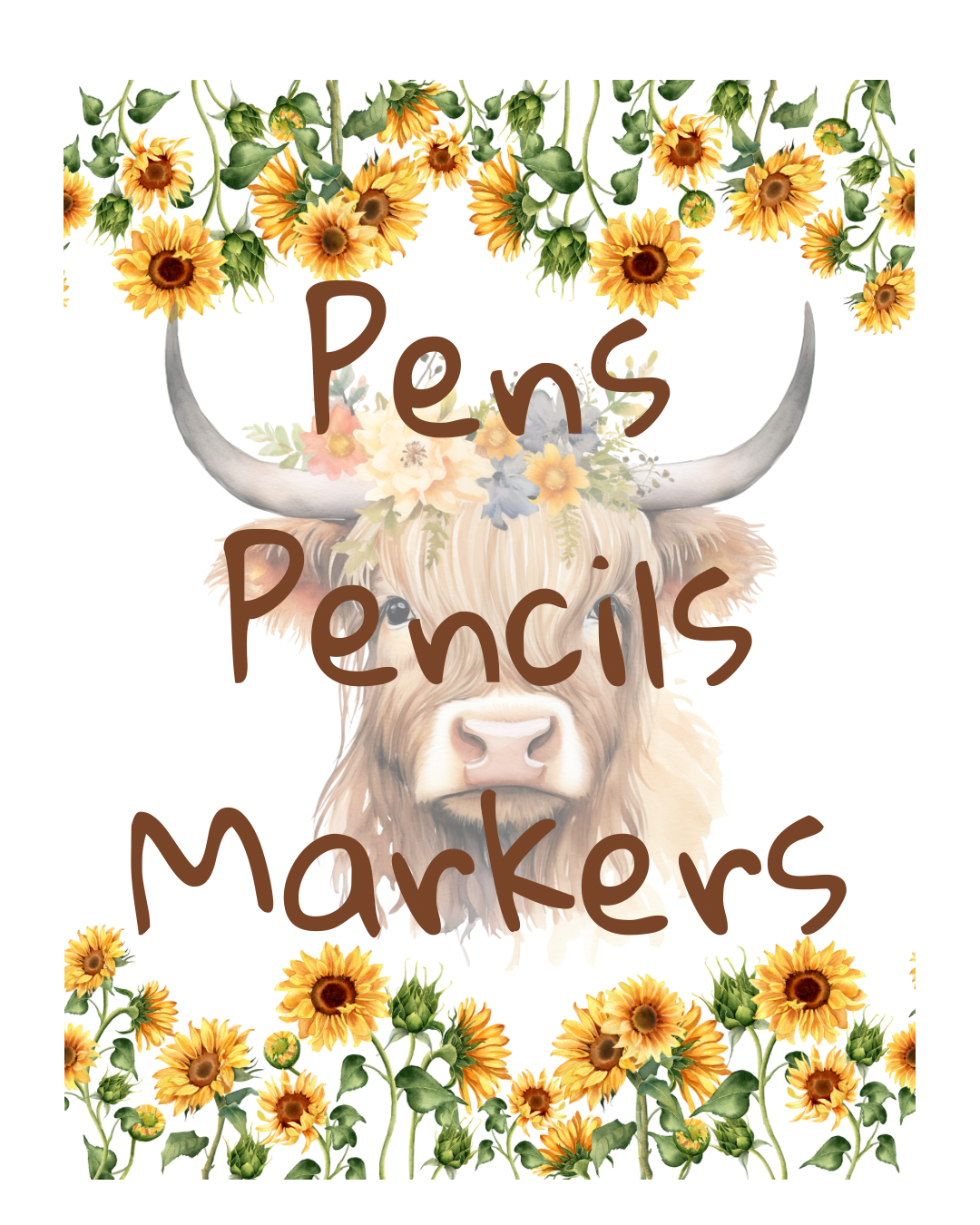 Pens, Pencils, Markers