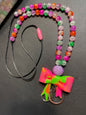 Beaded lanyard.
